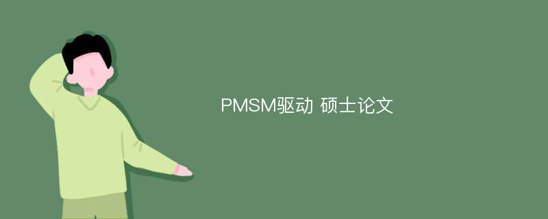 PMSM驱动 硕士论文